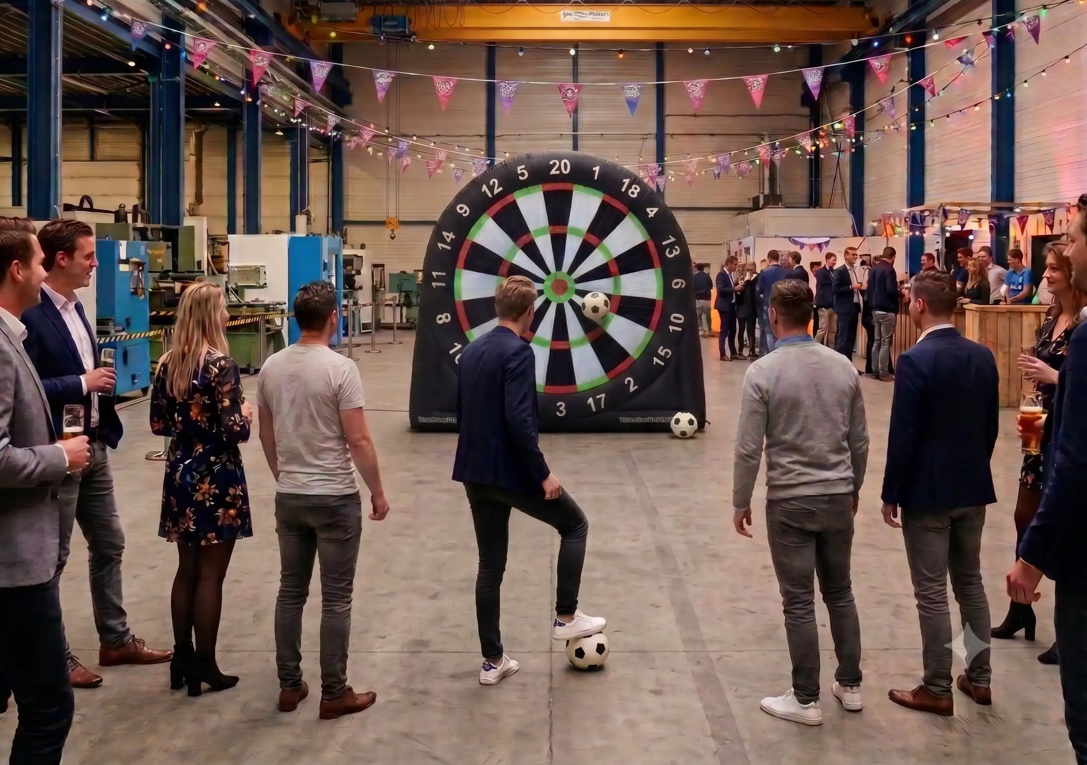 XXL voetbaldart bedrijfsfeest spel